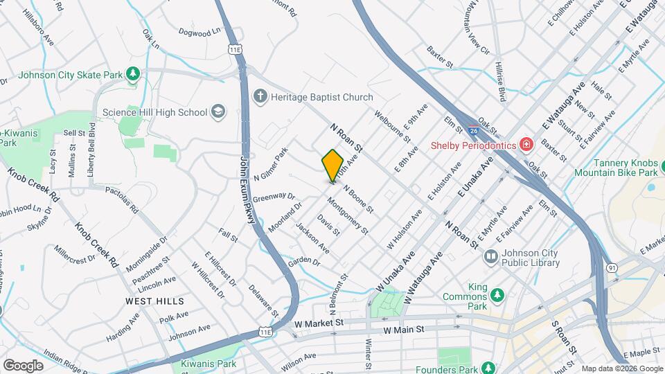 205 W 10th Ave Map and Location Details