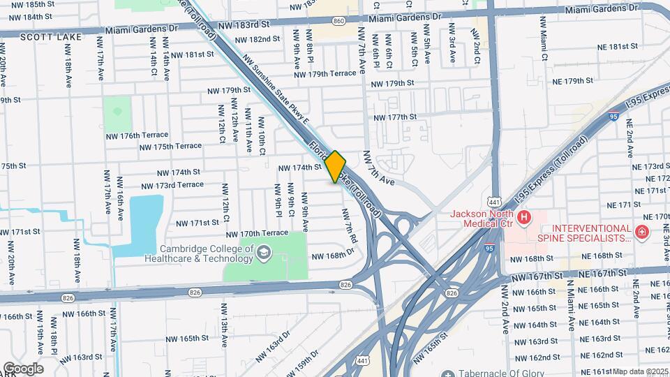 801 NW 172nd Terrace Map and Location Details