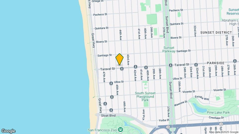 3416-3424 Taraval St Mapa y Detalles de la Ubicación