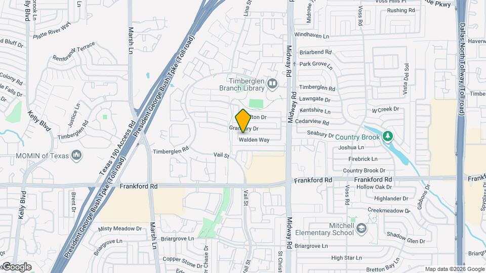 3831 Walden Way Map and Location Details