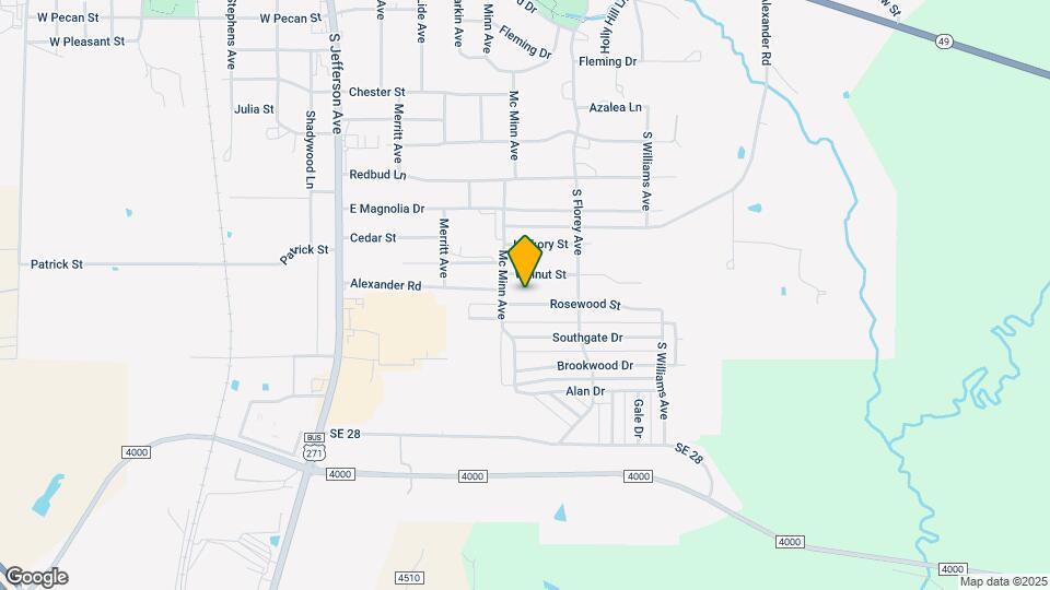 405 Rosewood St Map and Location Details