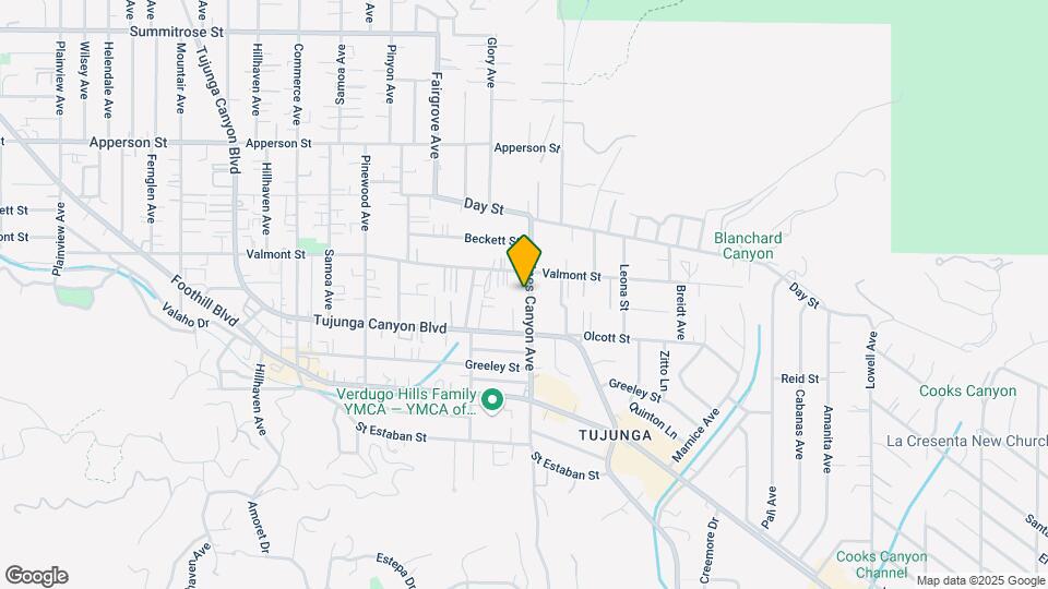 10039-10043 Haines Canyon Ave Map and Location Details