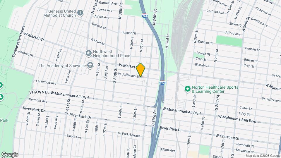 3420 W Jefferson St Map and Location Details