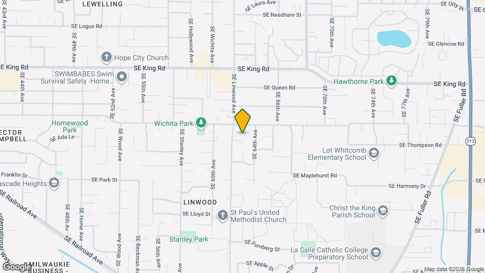 10926 SE Linwood Ave Mapa y Detalles de la Ubicación