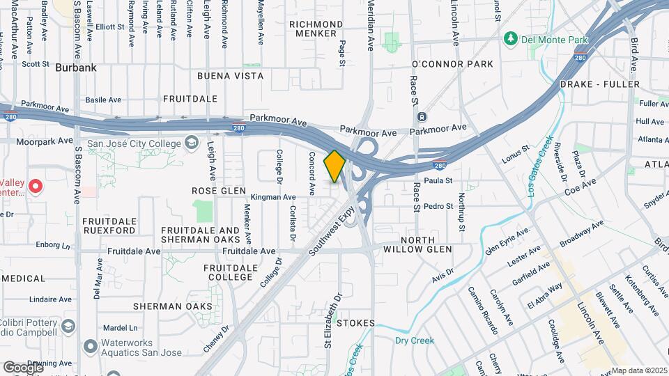 1512 Moorpark Ave Mapa y Detalles de la Ubicación