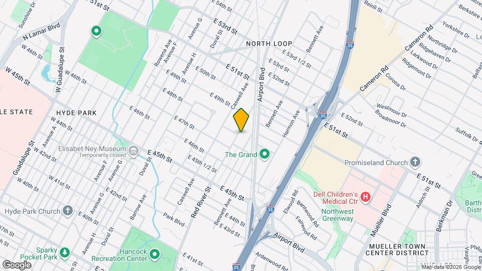 4715 Red River St Map and Location Details