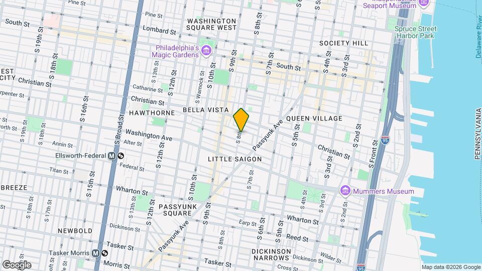 929 S 8th St Map and Location Details
