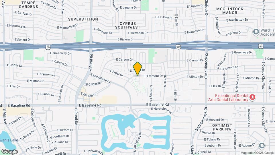 1115 E Fremont Dr Map and Location Details