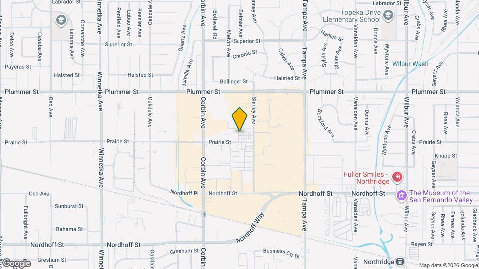 9301 Shirley Ave Map and Location Details