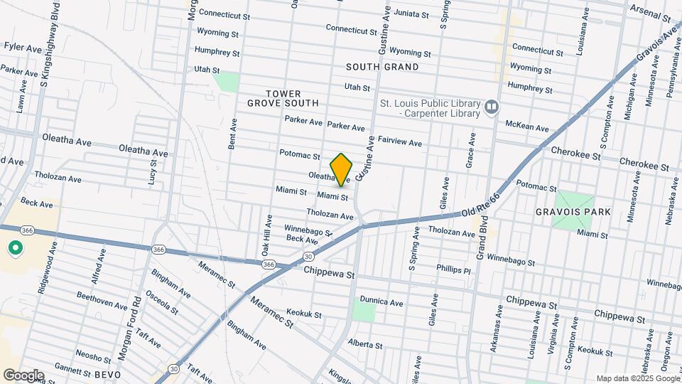3923 Miami St, Unit 3923 Miami 1F Map and Location Details