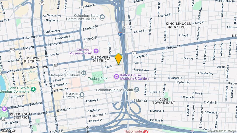 609-613 Oak St Map and Location Details