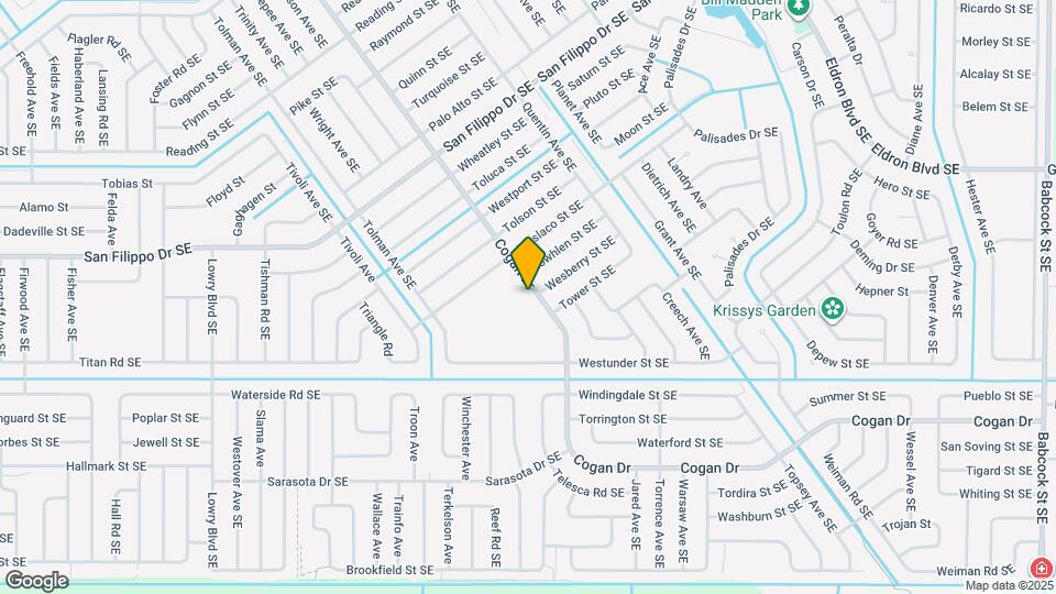 1654 Cogan Dr Map and Location Details