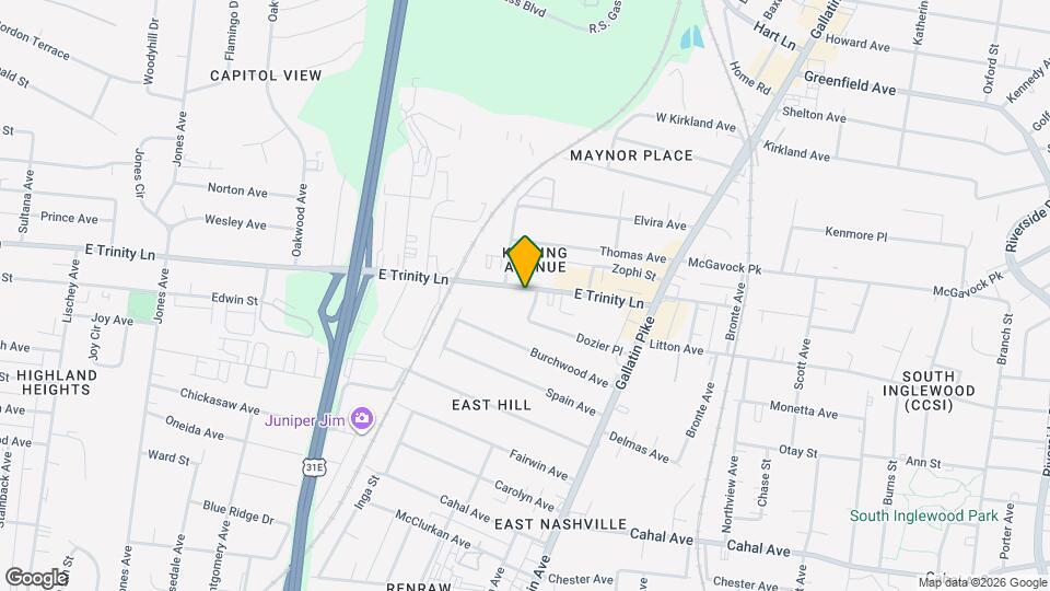 1030 E Trinity Ln Map and Location Details
