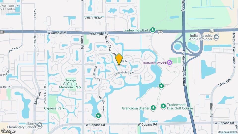 4498 Carambola Cir S Map and Location Details