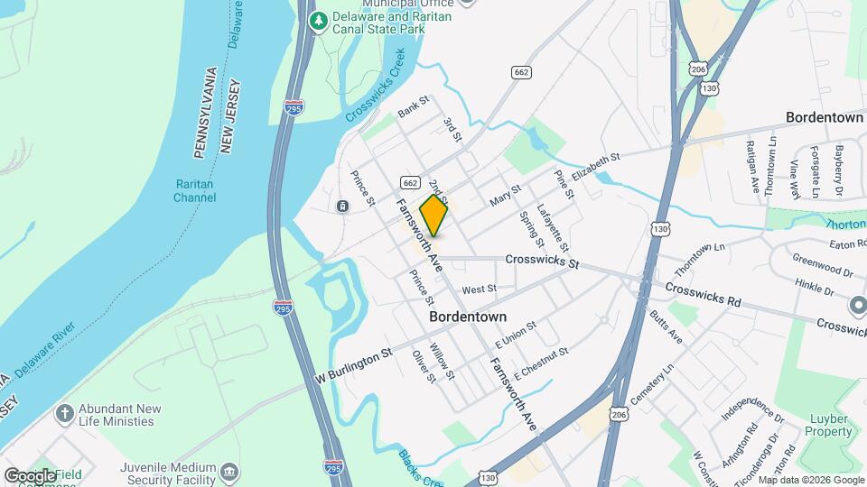 223 Farnsworth Ave, Unit 2A Map and Location Details