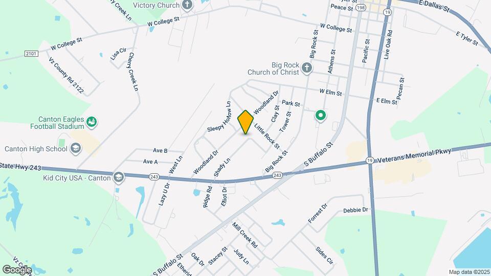 1361 Shady Ln Map and Location Details