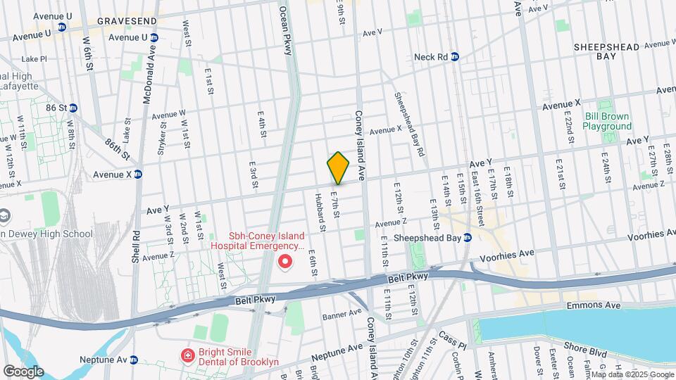 708 Avenue Y, Unit 1 Map and Location Details