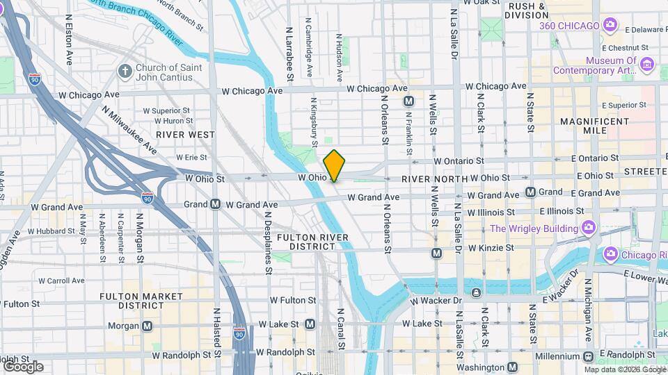 542 N Kingsbury St Mapa y Detalles de la Ubicación