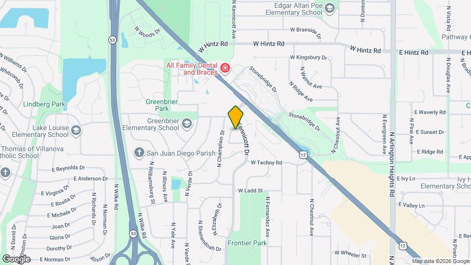 2422 N Kennicott Dr Map and Location Details