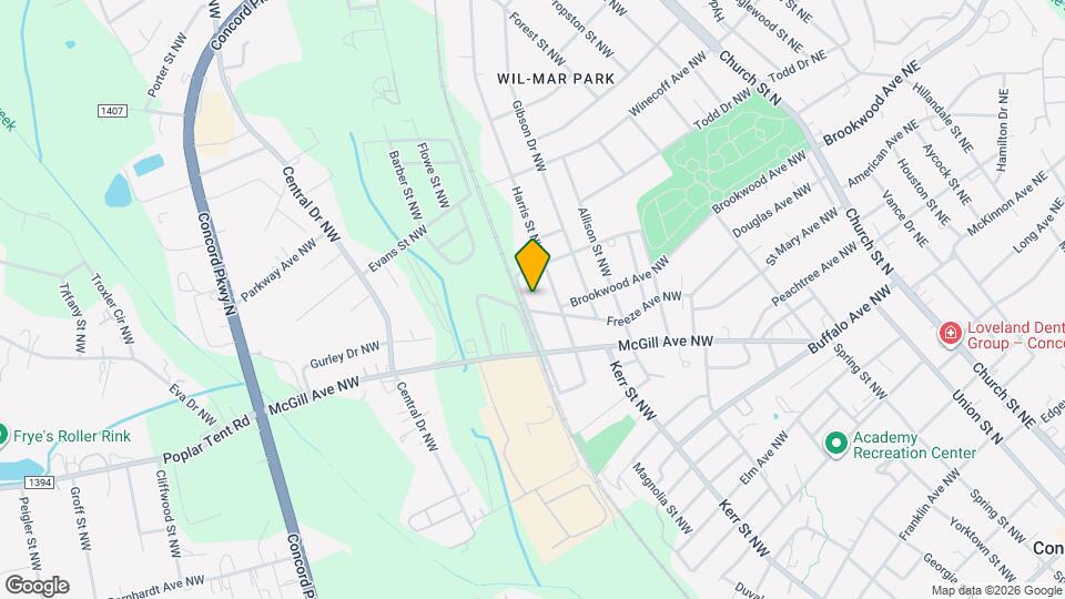 524 Railroad Dr NW Map and Location Details