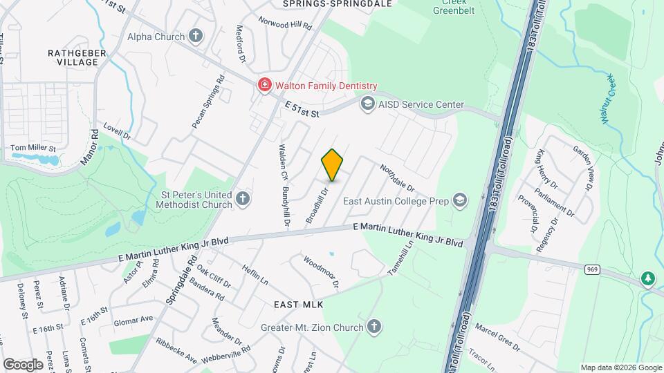 4805 Broadhill Dr Map and Location Details