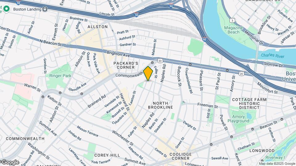 173 Thorndike St, Unit 2 Map and Location Details