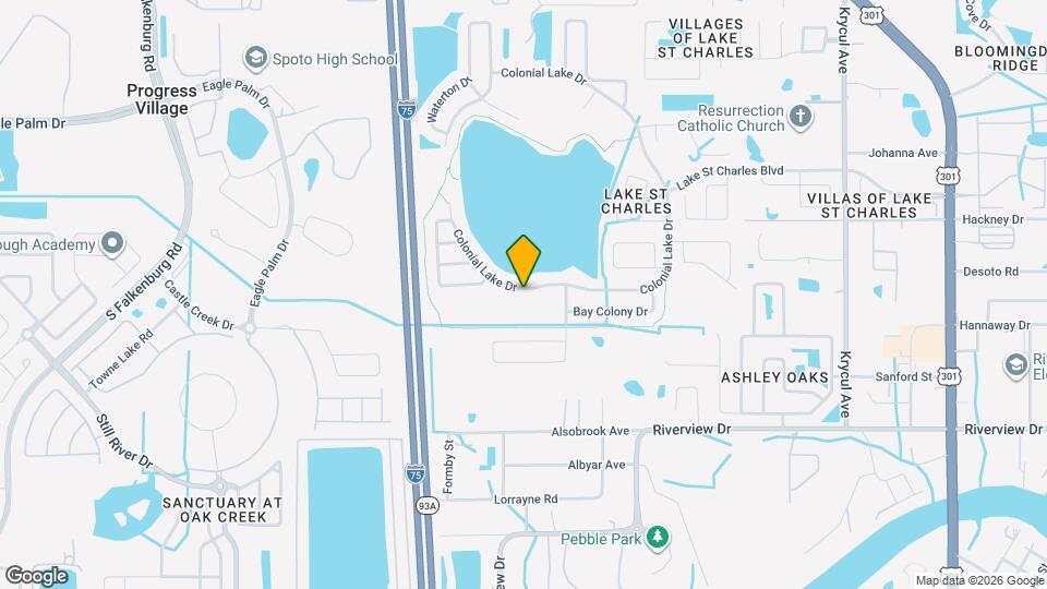 7214 Colonial Lake Dr Map and Location Details