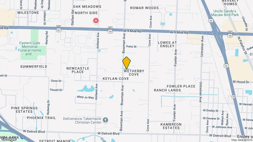 8907 Hertford Cir Map and Location Details