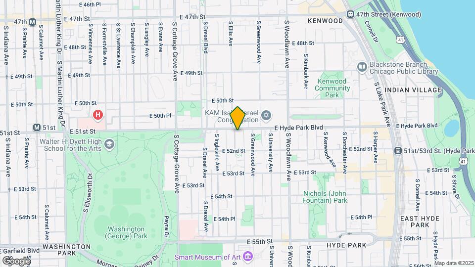 5103-5109 S Ellis Ave Map and Location Details