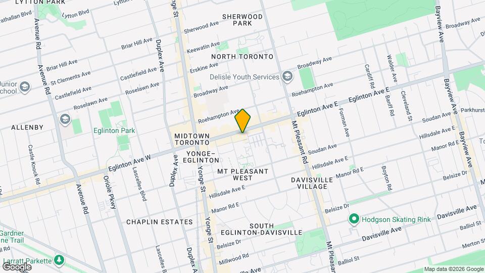 109 Eglinton Ave E, Unit SI ID1515760P Map and Location Details