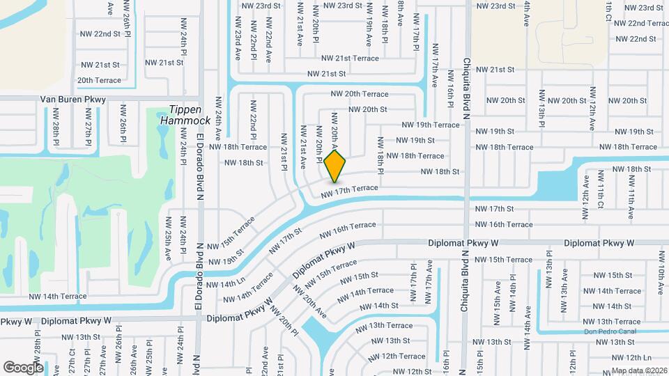 1933 NW 17th Terrace Mapa y Detalles de la Ubicación
