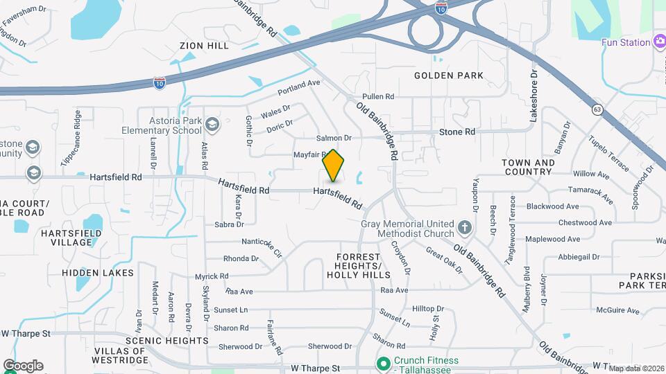 1802 Hartsfield Rd Map and Location Details