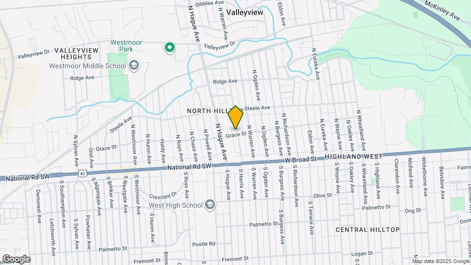 101 N Harris Ave Map and Location Details