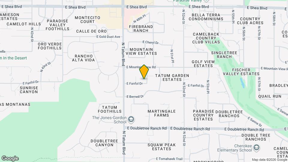 4840 E Fanfol Dr Map and Location Details