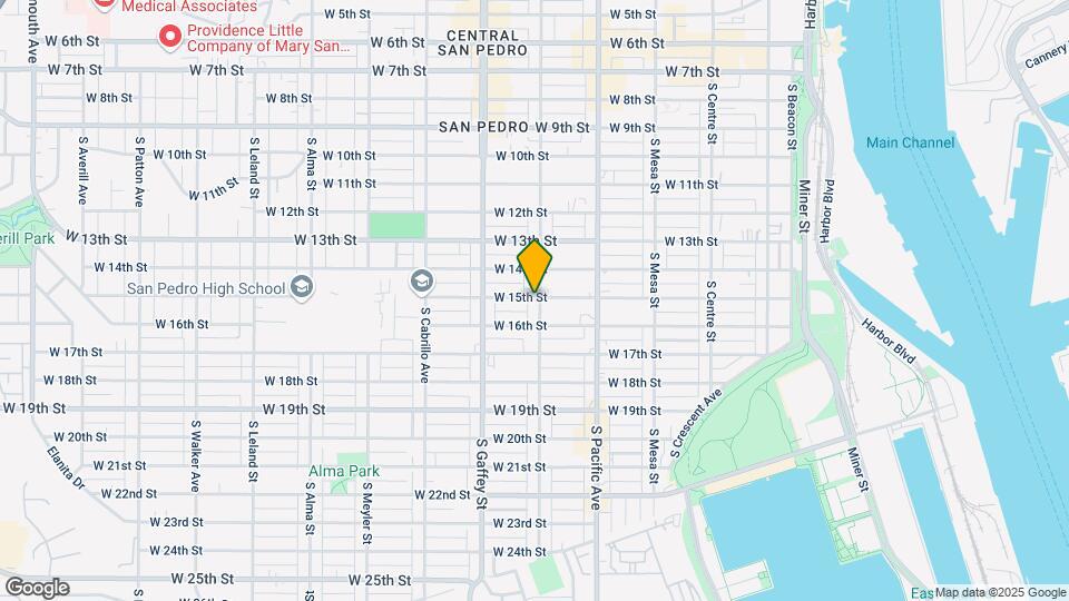 617 W 15th St Map and Location Details