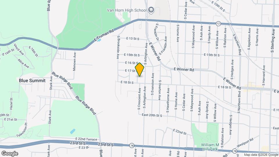 1723 S Crescent Ave Map and Location Details