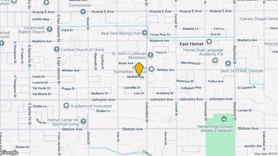 40925 Malibar Ave Map and Location Details