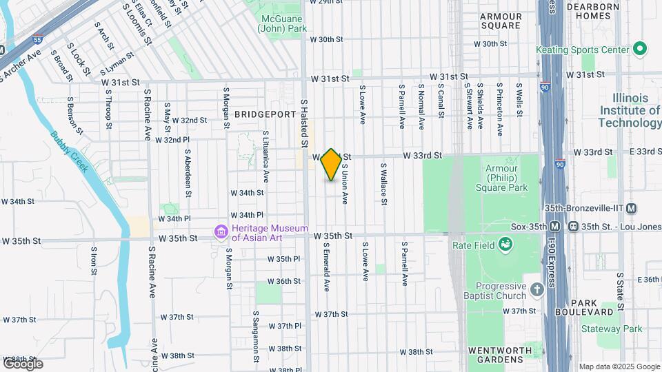3347 S Emerald Ave Map and Location Details