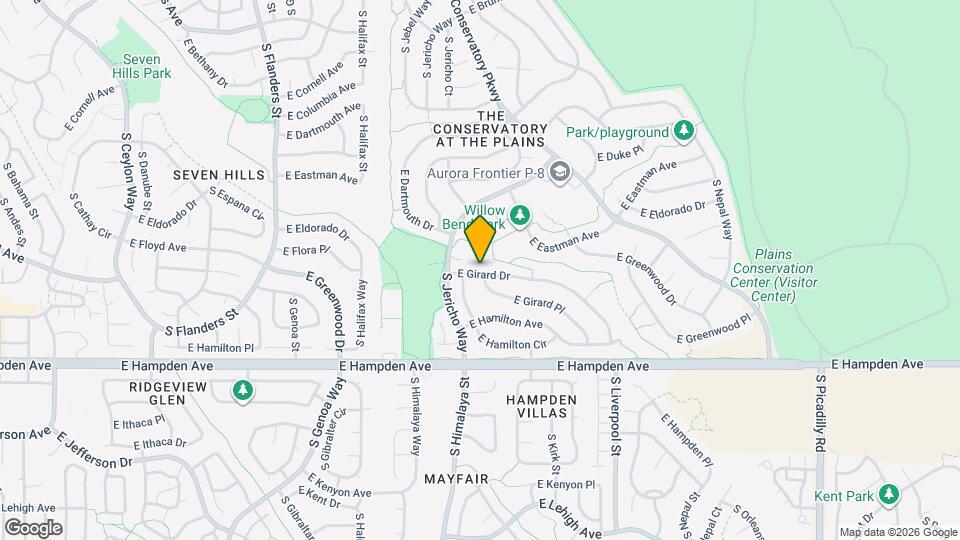 20473 E Girard Dr Map and Location Details