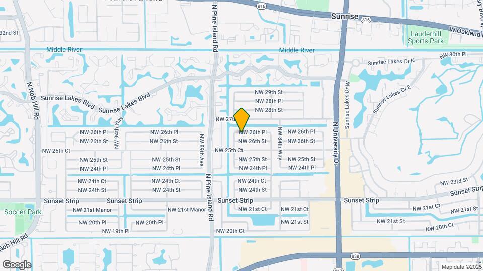 8660 NW 26th Pl Map and Location Details