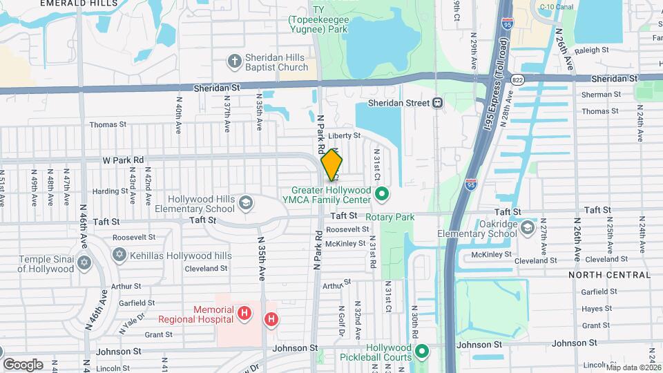 1900 N 32nd Ct Map and Location Details