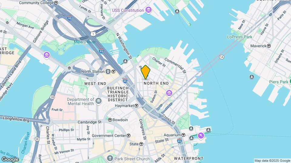 13 Thacher St, Unit 3 Map and Location Details