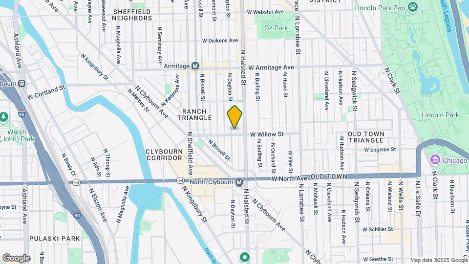 820 W Willow St Mapa y Detalles de la Ubicación