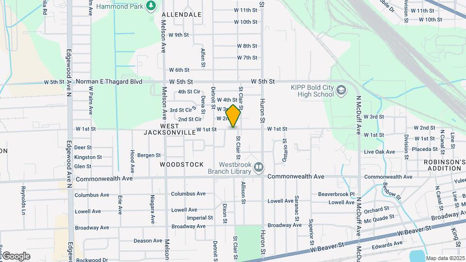 2914 W 1st St Map and Location Details