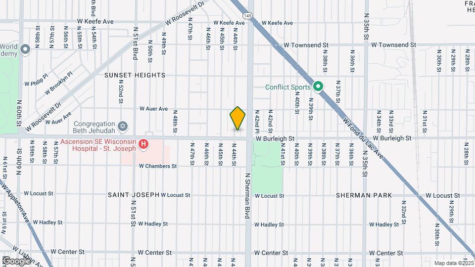 4325 W Burleigh St Mapa y Detalles de la Ubicación