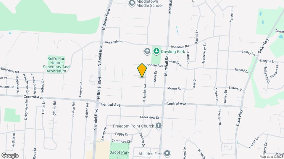 110 N Heinkel Rd Map and Location Details