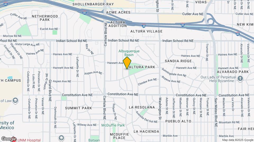 1613 Morningside Dr NE Map and Location Details