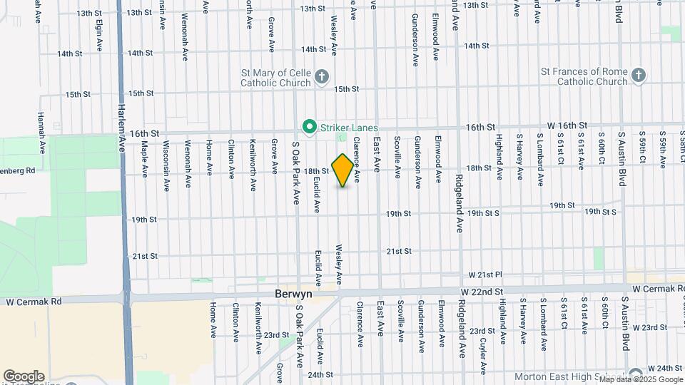 1825 Wesley Ave Mapa y Detalles de la Ubicación