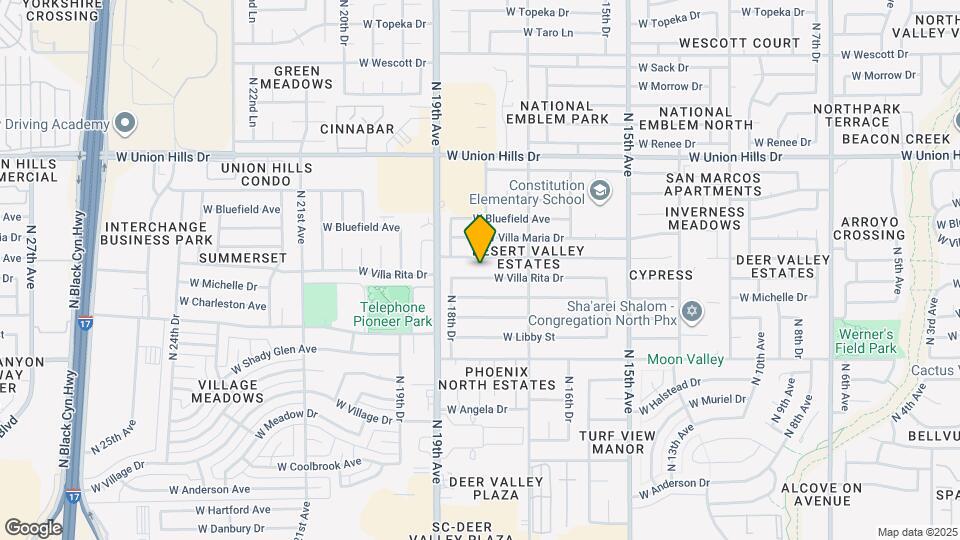 1802 W Villa Rita Dr Map and Location Details