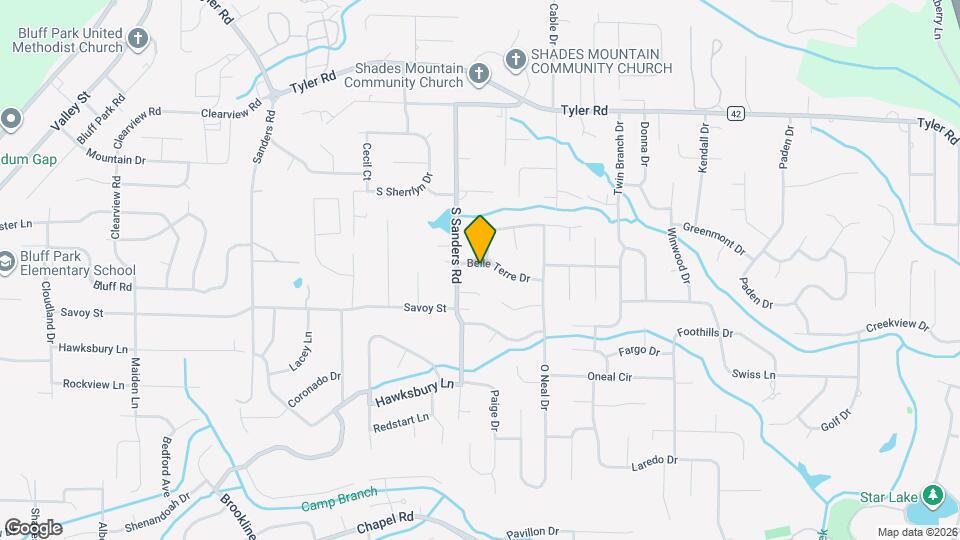 2508 Belle Terre Dr Map and Location Details